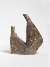 Melanie Rüegg-Leuthold, Geborgenheit V (Mutter & Kind - Entwicklung zum Symbol), 1969, Bronze, 16 x 13 cm