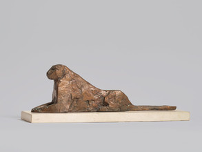 Melanie Rüegg-Leuthold, Gepard, 1979, Bronze, 11 x 35 x 6 cm